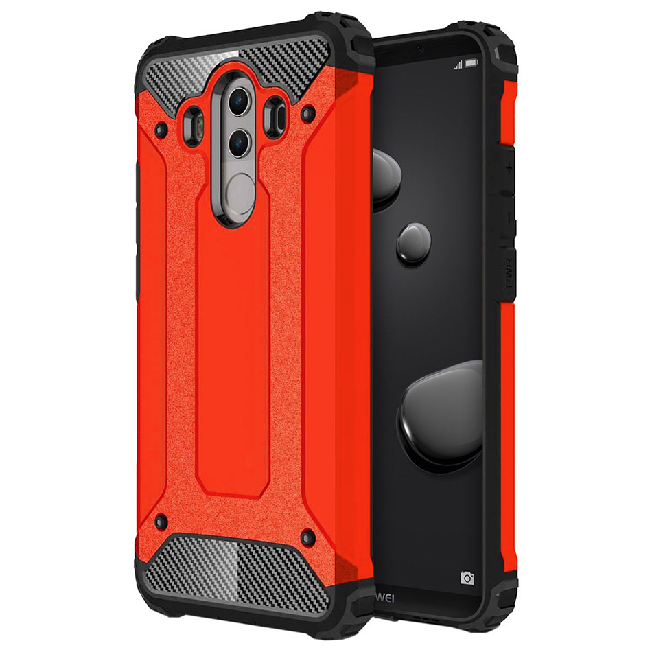 Beoordeling Hopelijk Universeel Military Defender Shockproof Case for Huawei Mate 10 Pro (Red)